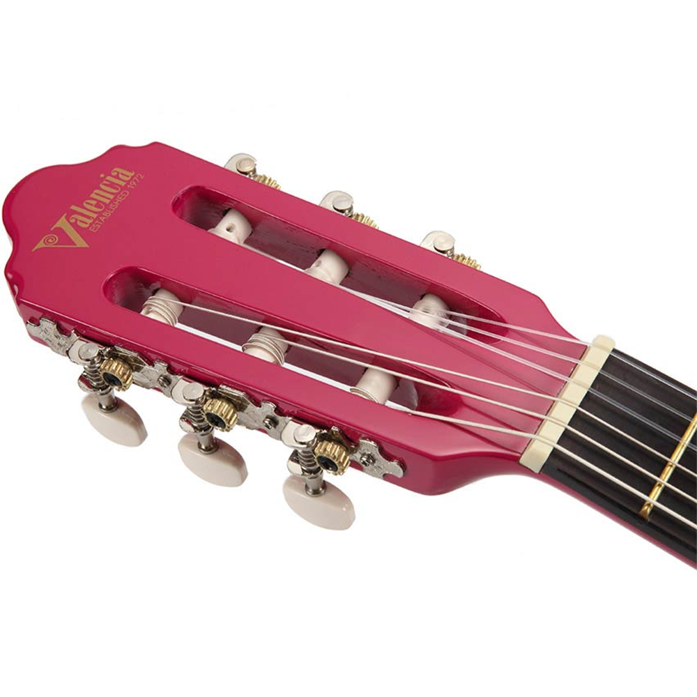 Valencia Series 100 1/4 Size Classical Guitar in Pink Sunburst