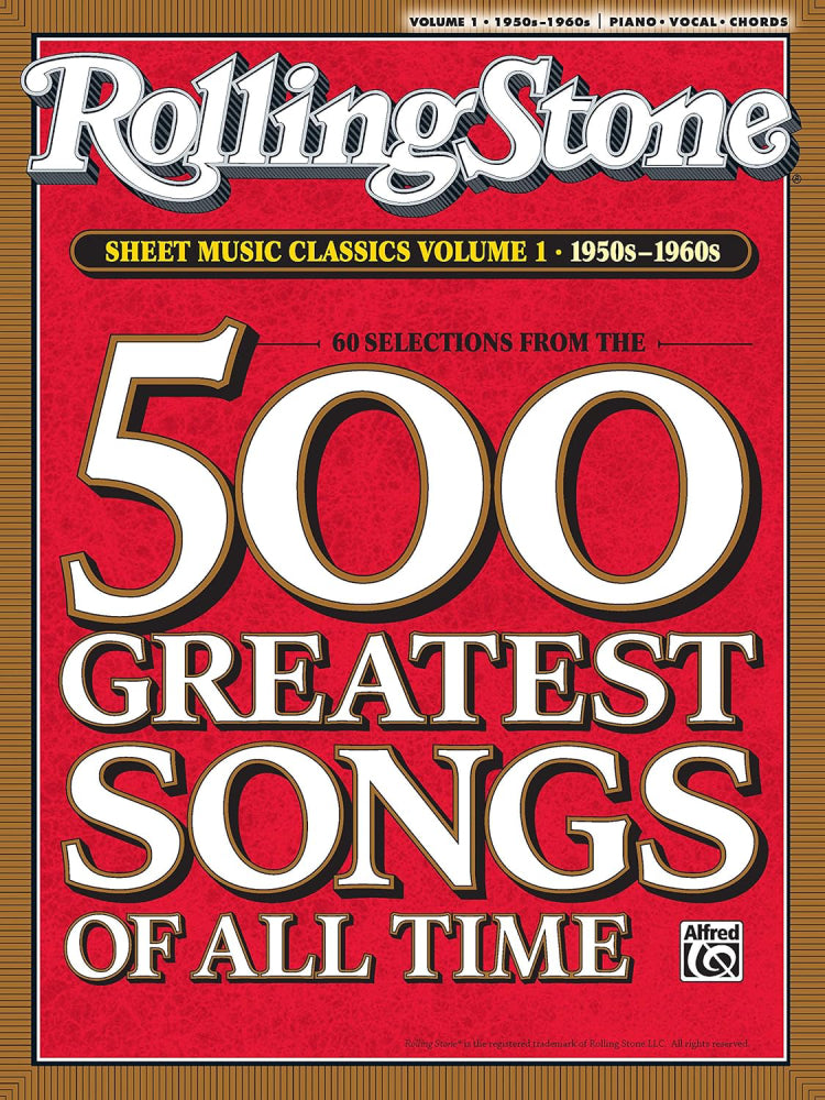 Rolling Stone Sheet Music Classics 1950s-1960s Vol 1