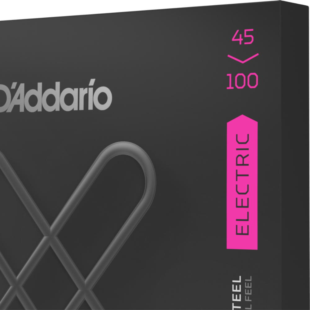 D'Addario XTB45100 XT Nickel Plated Steel Regular Light Long Scale Bass Guitar Strings 45-100 Gauge