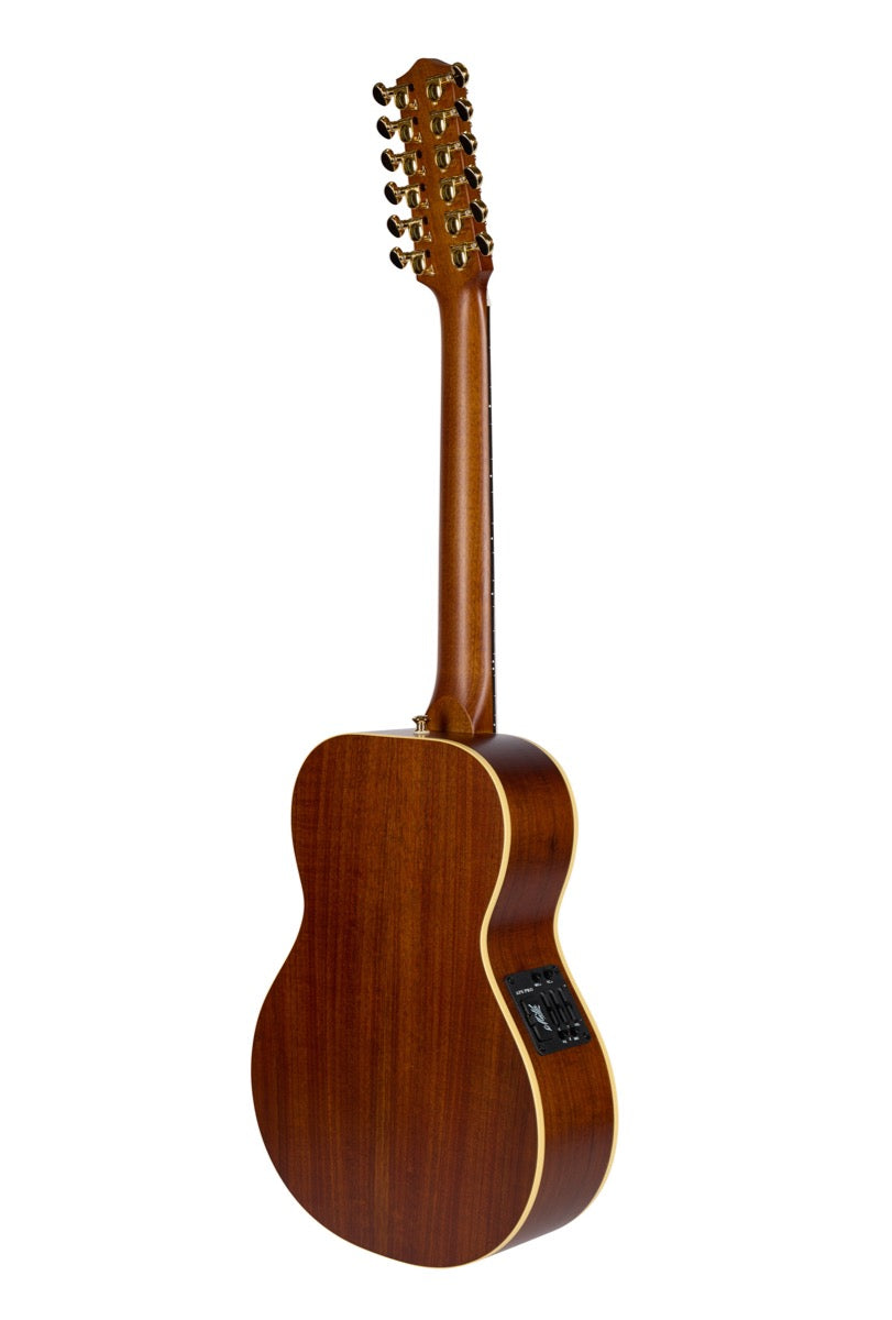 Maton EMD12 Diesel Mini 12 String Acoustic Electric Guitar in Vintage Amber Stain