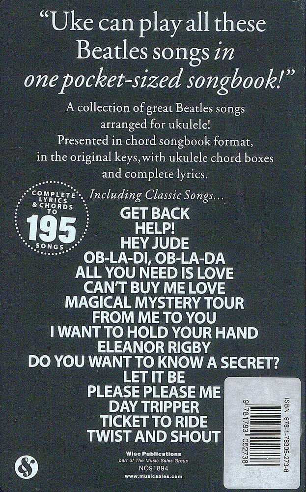 The Little Black Book Of Beatles Songs For Ukulele