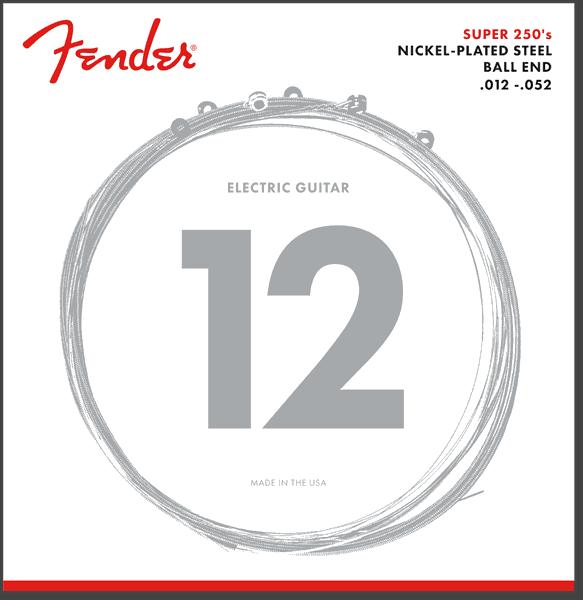 Fender Super 250's 12 gauge Nickel Plated Steel Strings 12-52