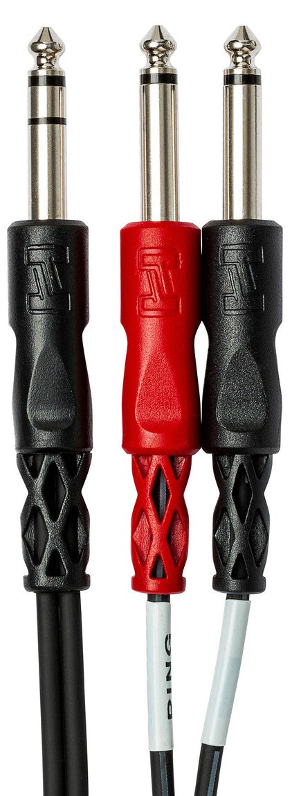 HOSA STP203 Insert Cable 1/4" TRS to Dual 1/4" TS 3m