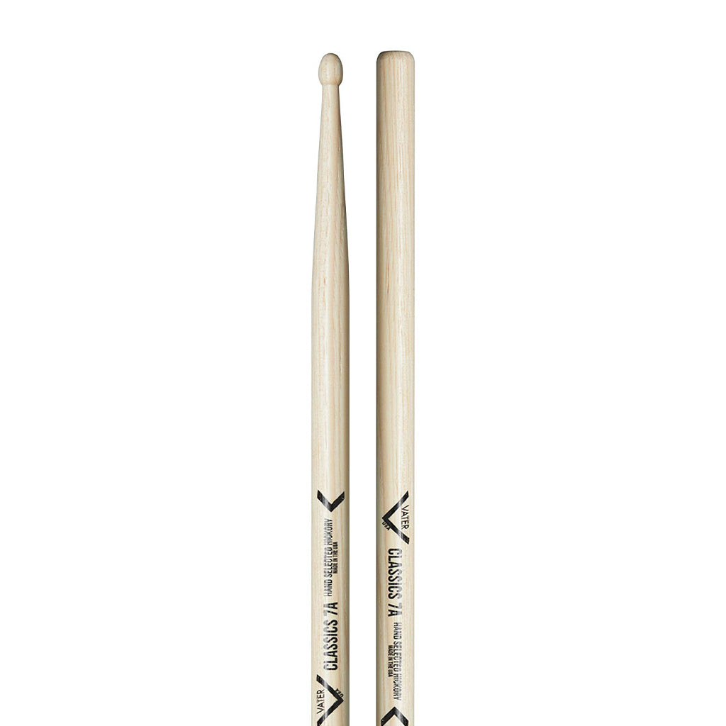 Vater VSMC7AW 7A Sugar Maple Classics Wood Tip Drumsticks