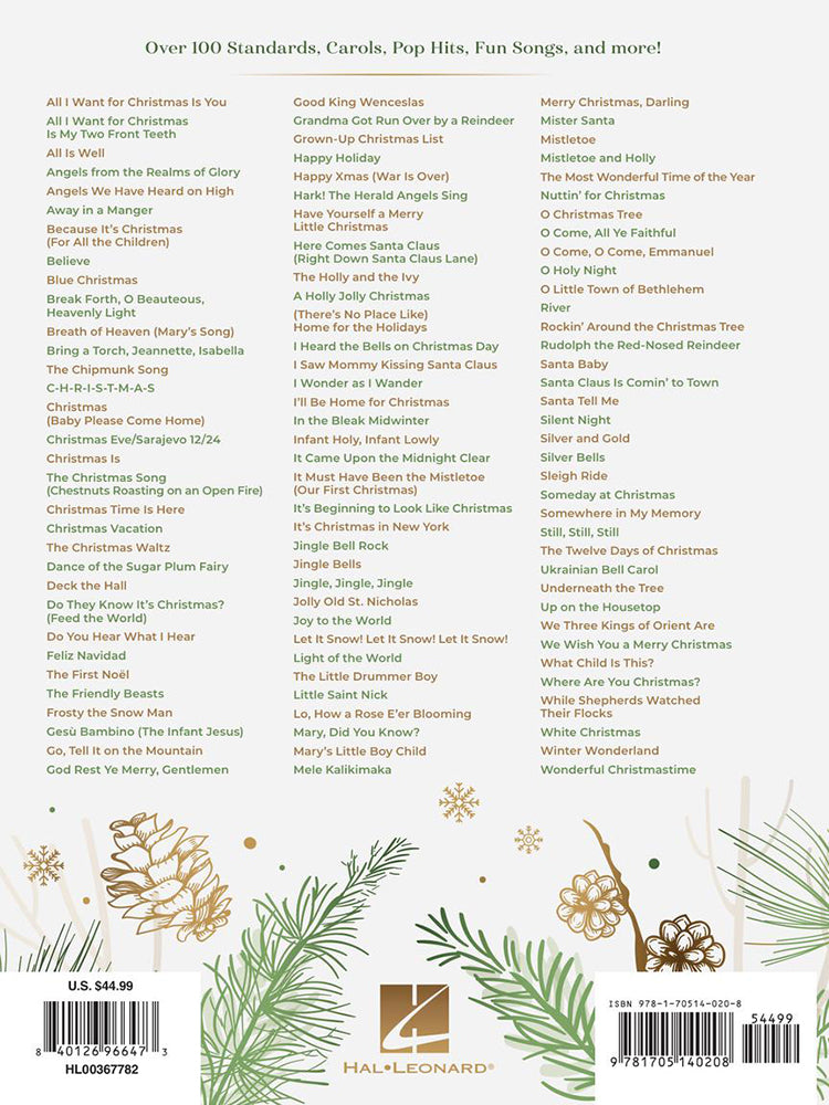 Christmas Sheet Music Anthology Over 100 Hand Picked Holiday Essentials