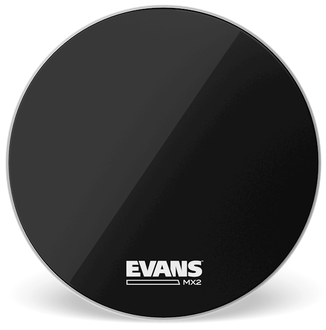 Evans MX2 Black Marching 24" Bass Drum Head