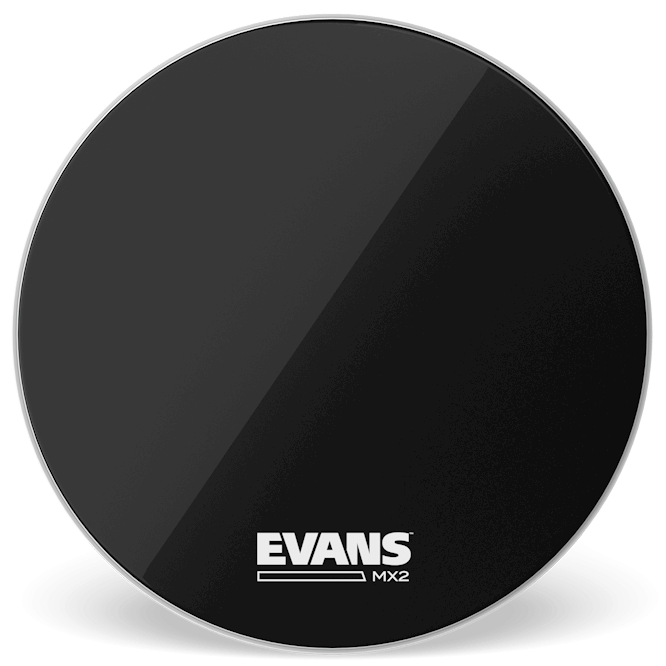 Evans MX2 Black Marching 22" Bass Drum Head