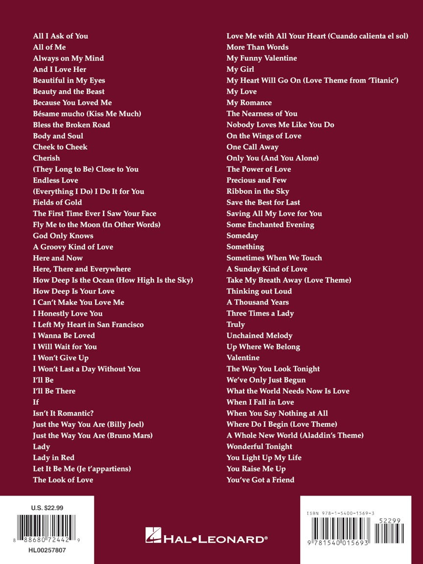 The Big Book of Love Songs 3rd Edition PVG