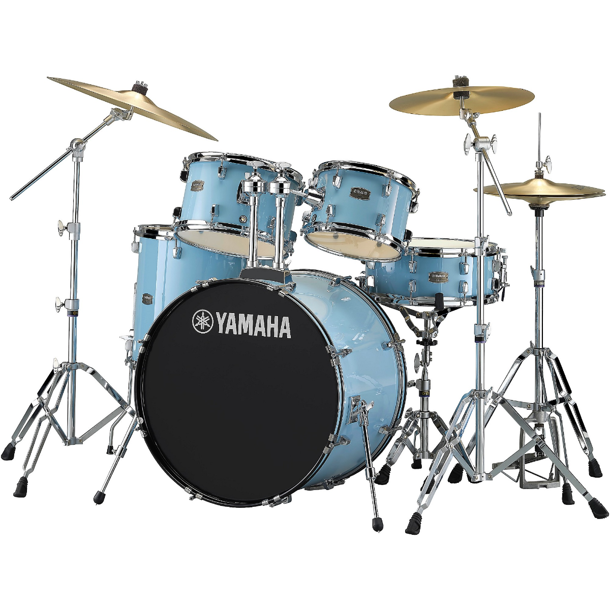 Yamaha Rydeen Fusion 5-Piece Drum Kit in Gloss Pale Blue