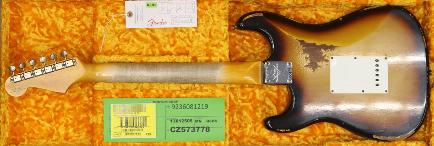 Fender Custom Shop 1960 Stratocaster Heavy Relic in Faded Aged 3 Color Sunburst