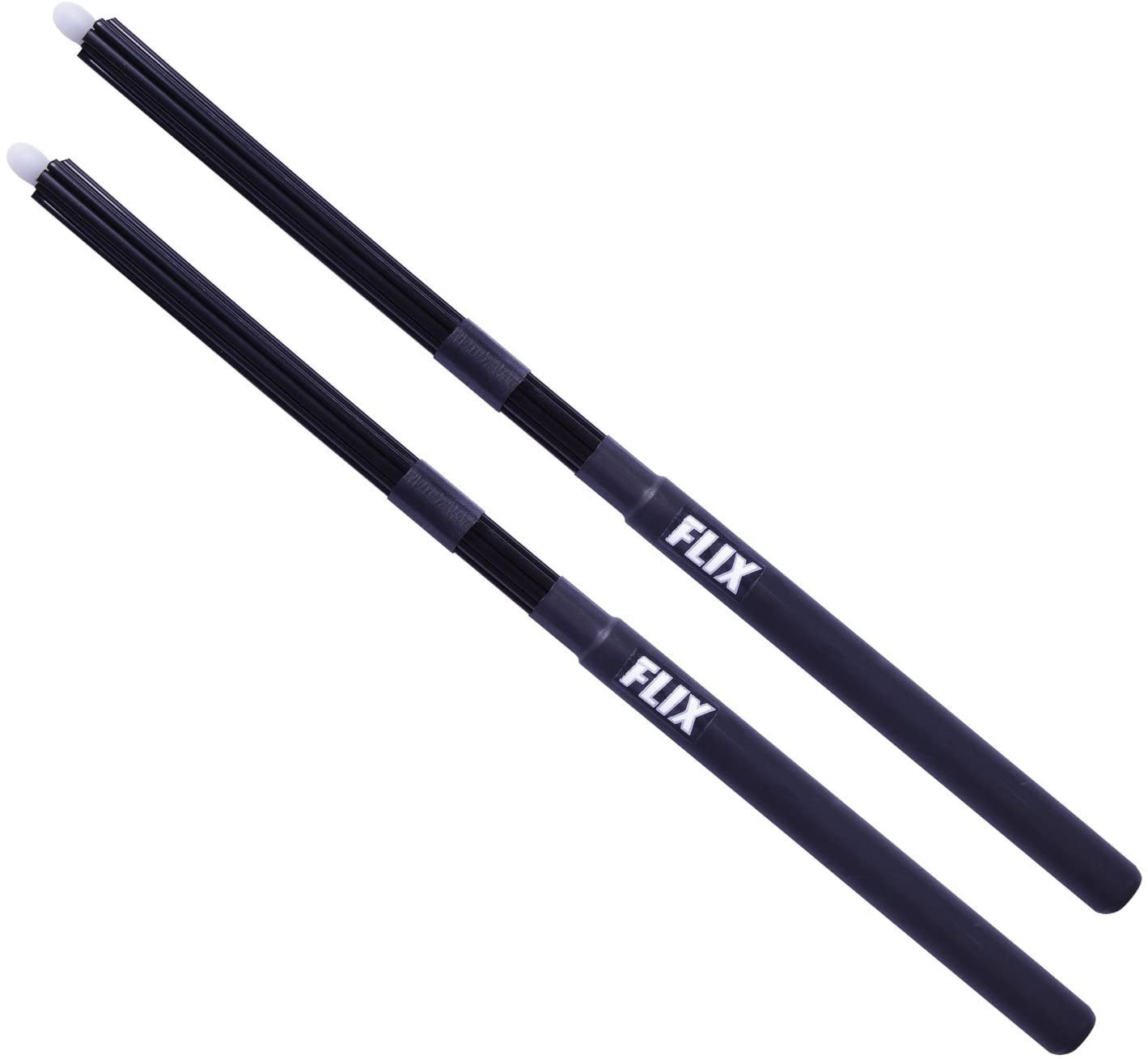 Flix Rock Fiber Tip Drumsticks in Black