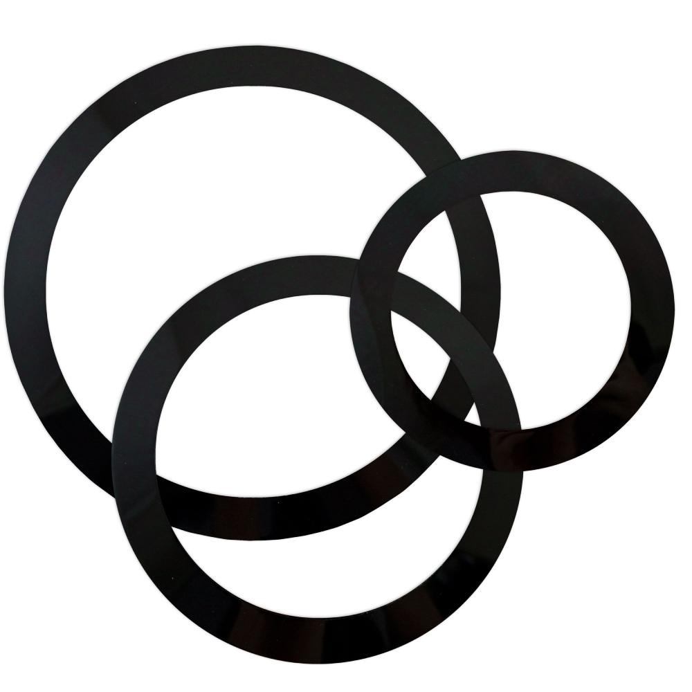 Remo DM 0579 70 DynamO Bass Head Cutting Template Pack 5"/7"/9" in Black