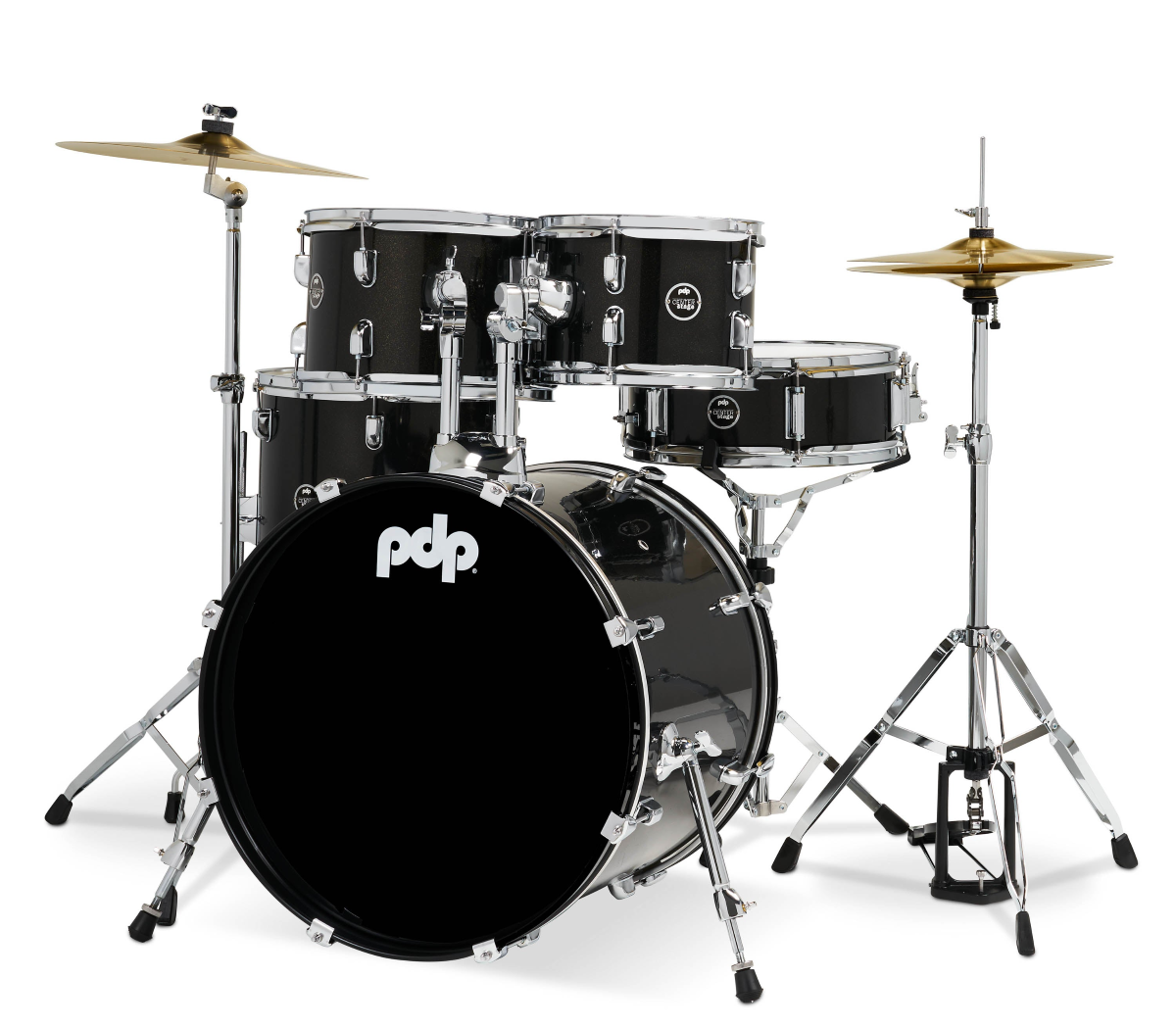 PDP Center Stage 20" 5 Piece Drum Kit in Black Onyx