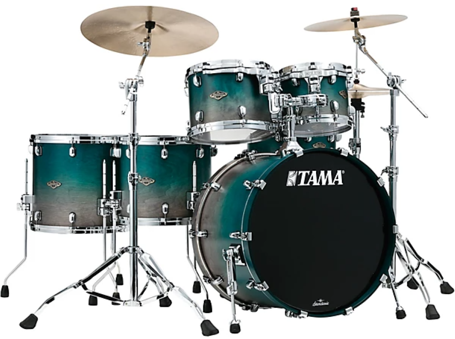 TAMA Starclassic Walnut Birch 5 Piece Shell Pack in Satin Sapphire Fade