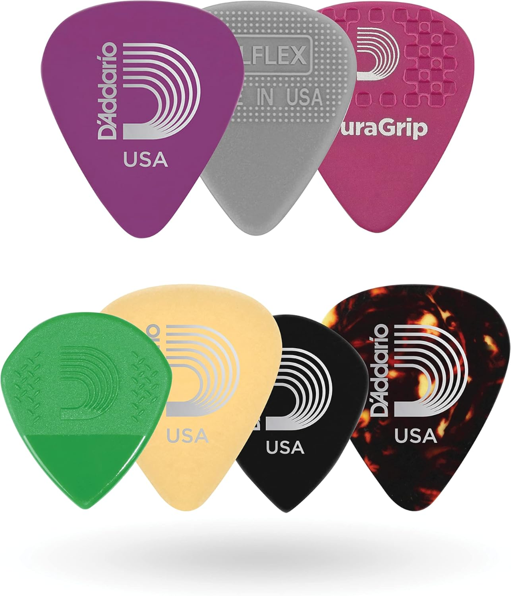 D'Addario Guitar Pick Variety Pack Heavy Gauge 7 Pack