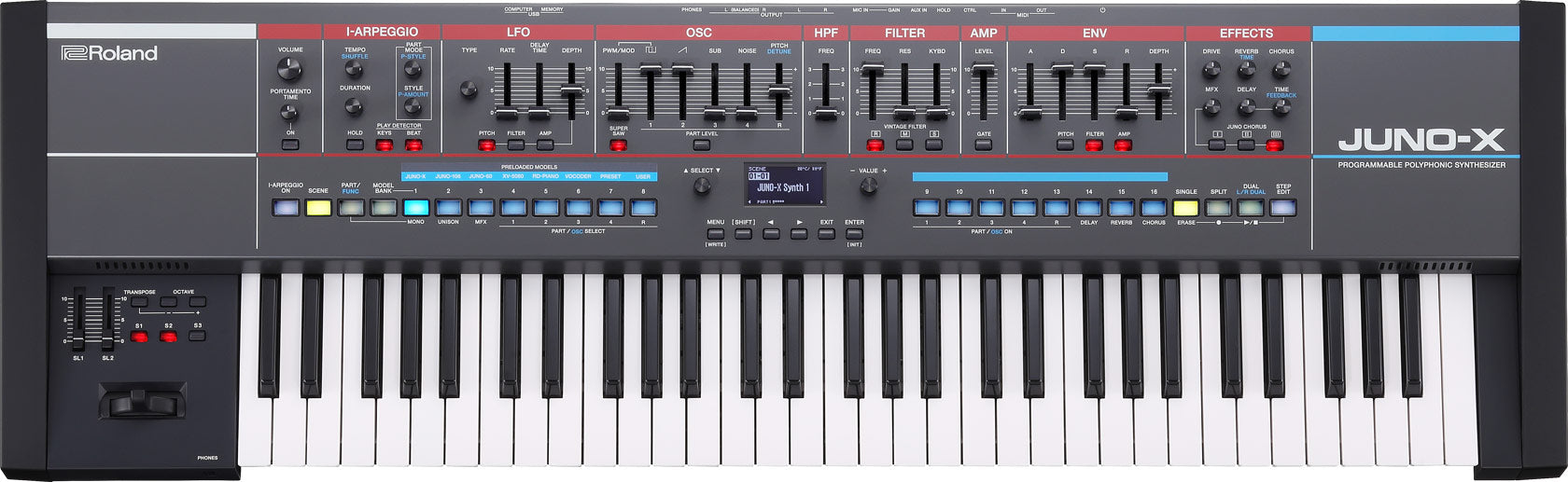 Roland JUNO X Programmable Polyphonic Synthesizer – Billy Hyde Music