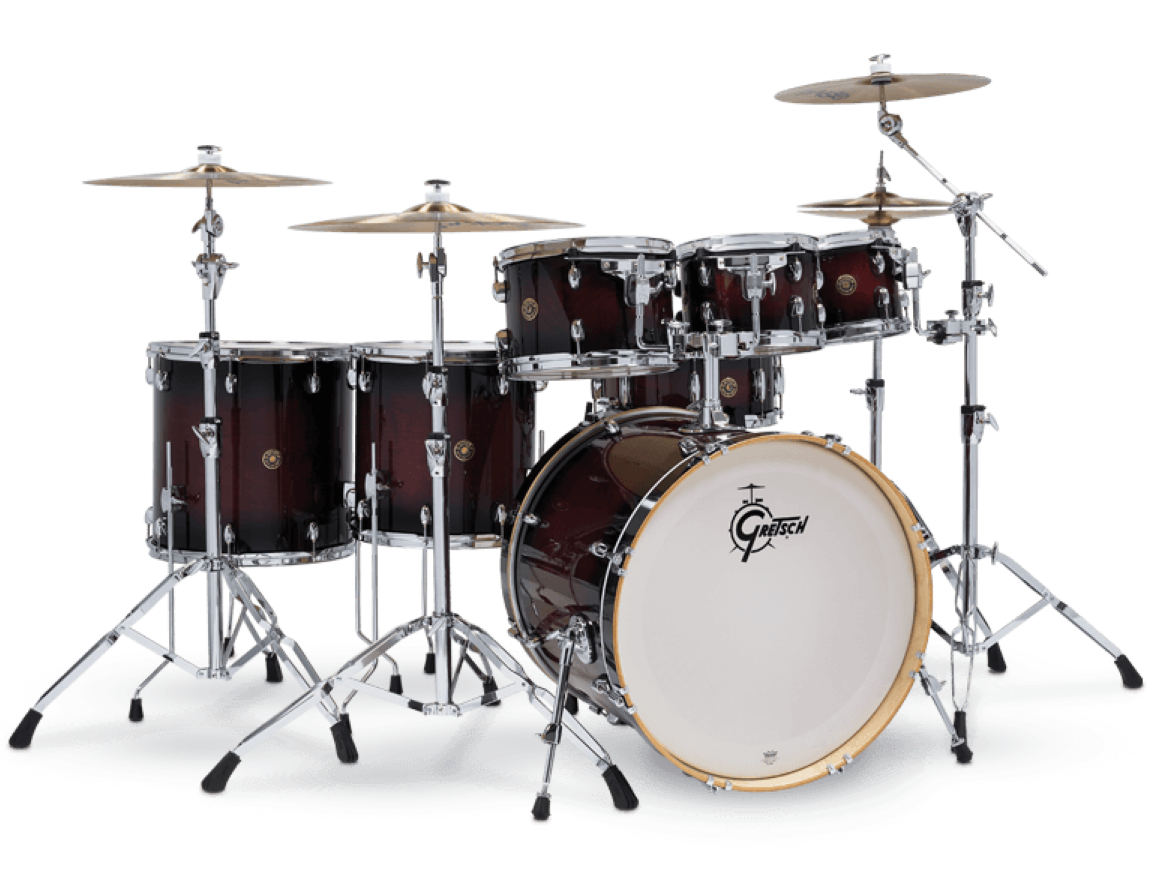 Gretsch Catalina Maple 7 Piece Shell Pack in Deep Cherry Burst