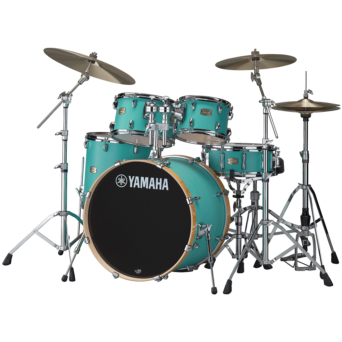 Yamaha Stage Custom Birch Kit Euro 5-Piece Shell Pack in Matte Surf Green