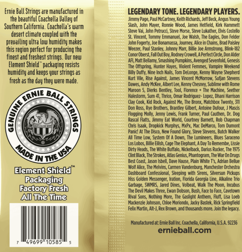 Ernie Ball Earthwood Custom Light 80/20 Bronze Acoustic Guitar Strings 11.5-54 Gauge