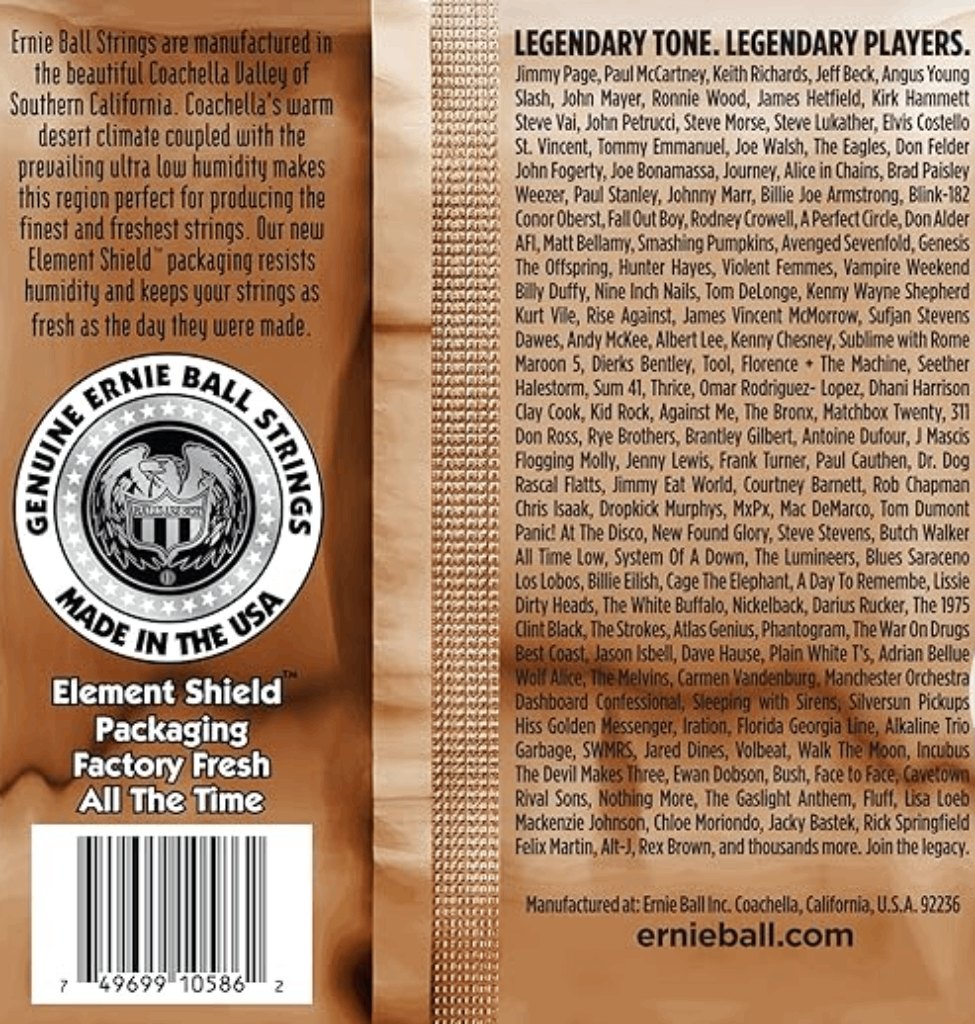 Ernie Ball Earthwood Phosphor Bronze Custom Light Acoustic Guitar Strings 11.5 - 54 Gauge