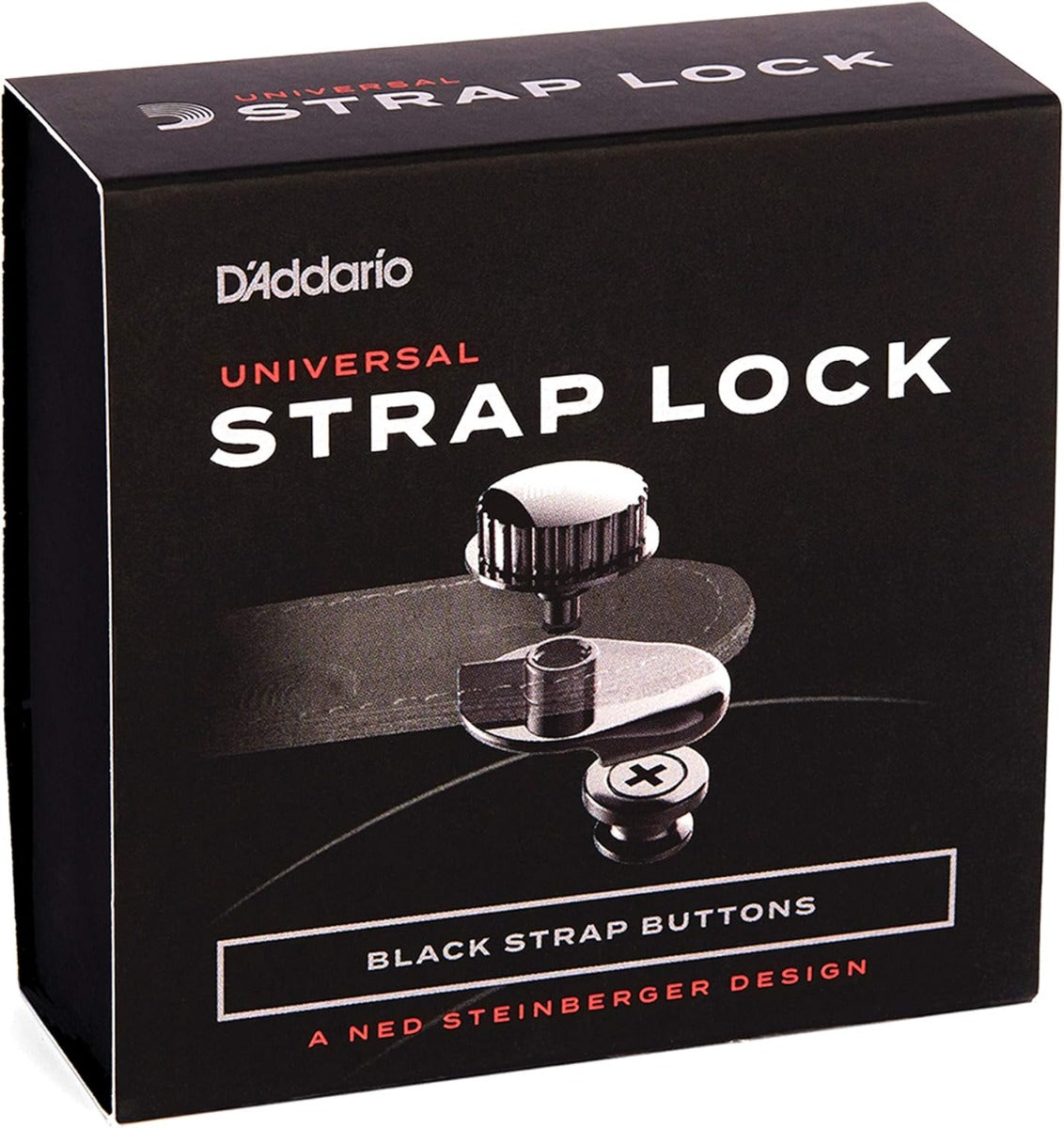 D'Addario Planet Waves Universal Strap Lock System in Black