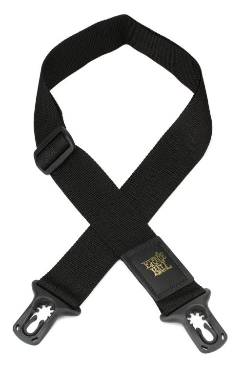 Ernie Ball Polypro PolyLock Guitar Strap Or Bass Strap in Black