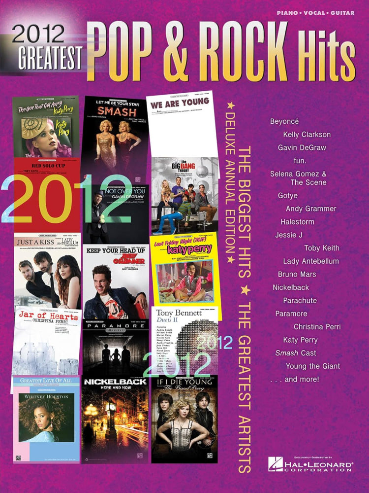 2012 Greatest Pop & Rock Hits PVG
