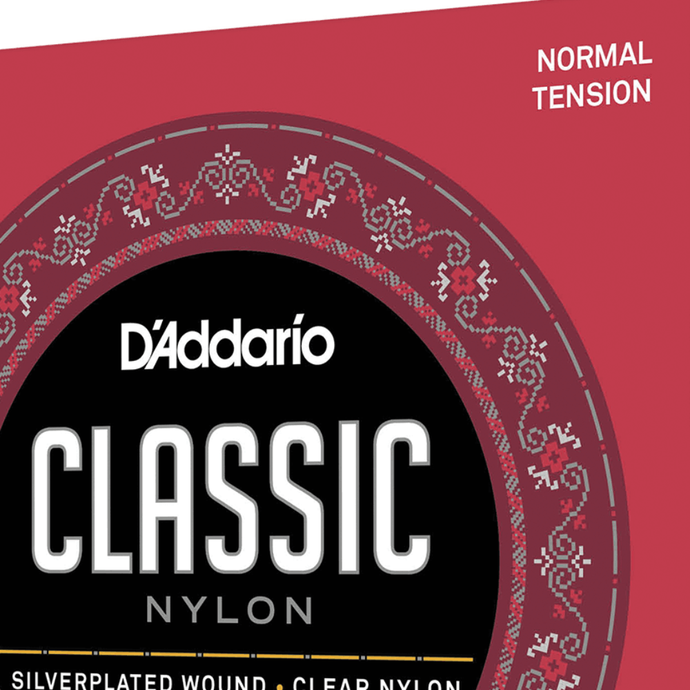 D'Addario EJ27N 3/4 Student Nylon Fractional Classical Guitar Strings Normal Tension