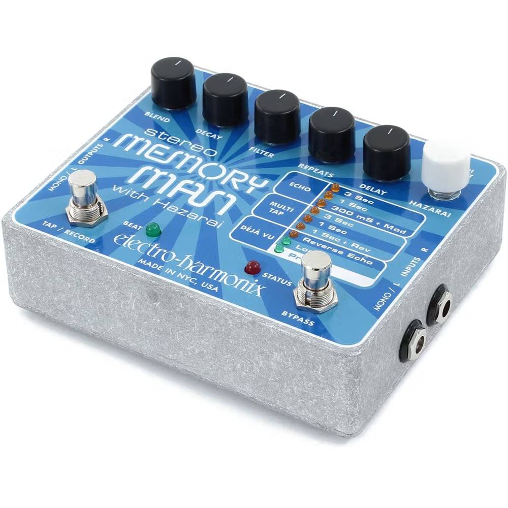 Electro Harmonix Stereo Memory Man with Hazarai Delay and Looper Pedal