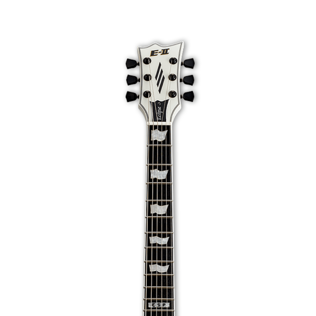 ESP E II Eclipse in Snow White Satin