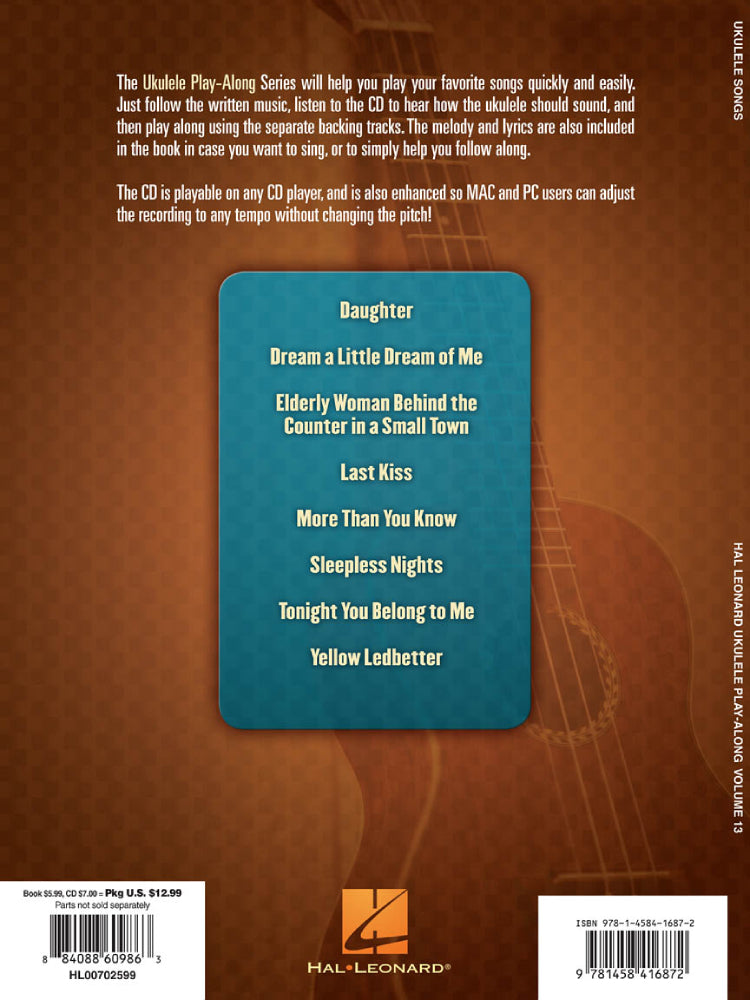 Ukulele Songs Ukulele Play Along Volume 13 Bk/Cd