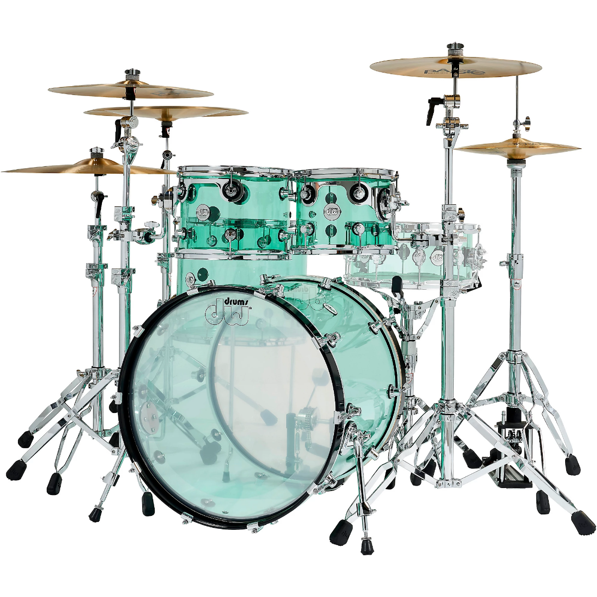 DW Design Series Acrylic 4-Piece Shell Pack in Sea Glass