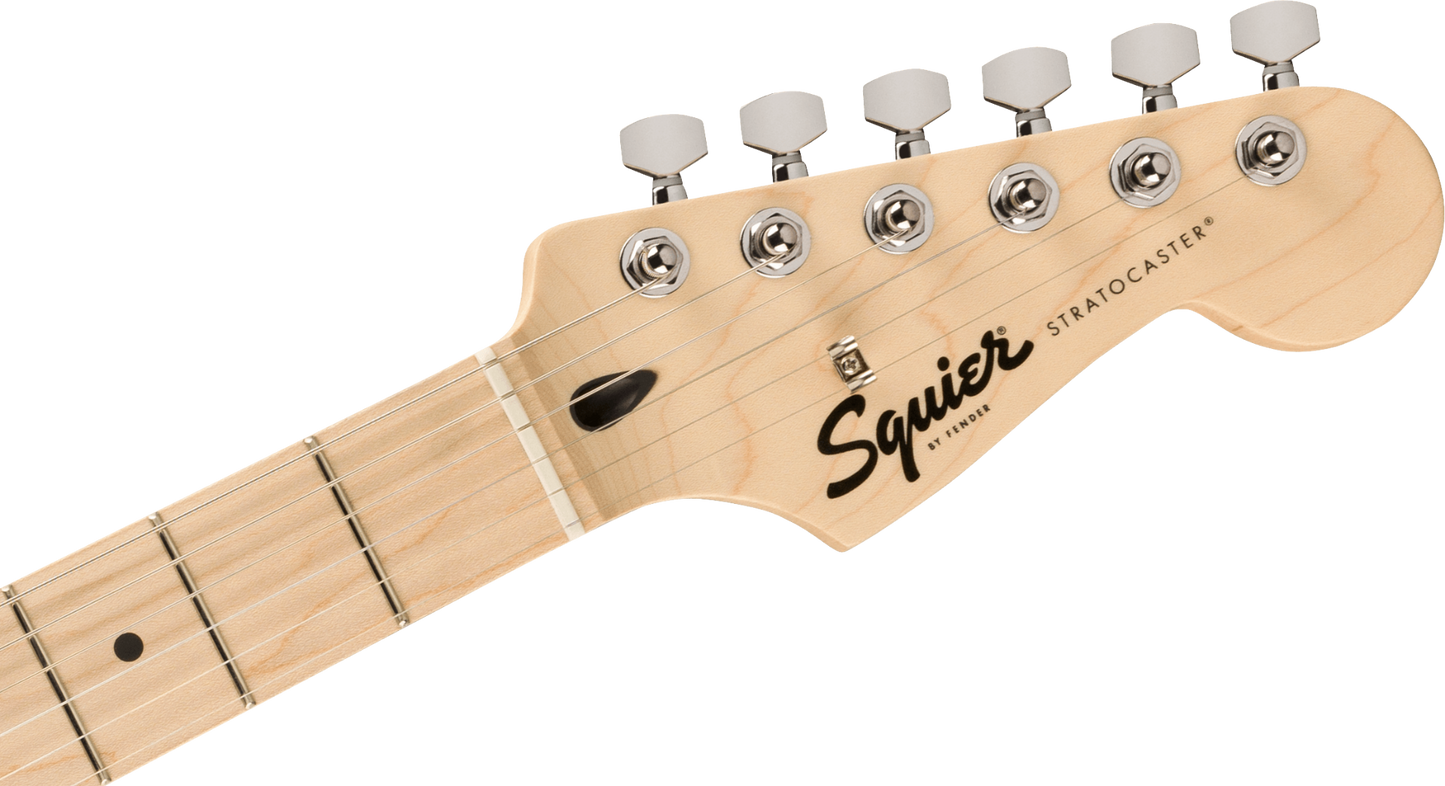 Squier FSR Squier Sonic Stratocaster HT, Maple Fingerboard, White Pickguard in Tropical Turquoise