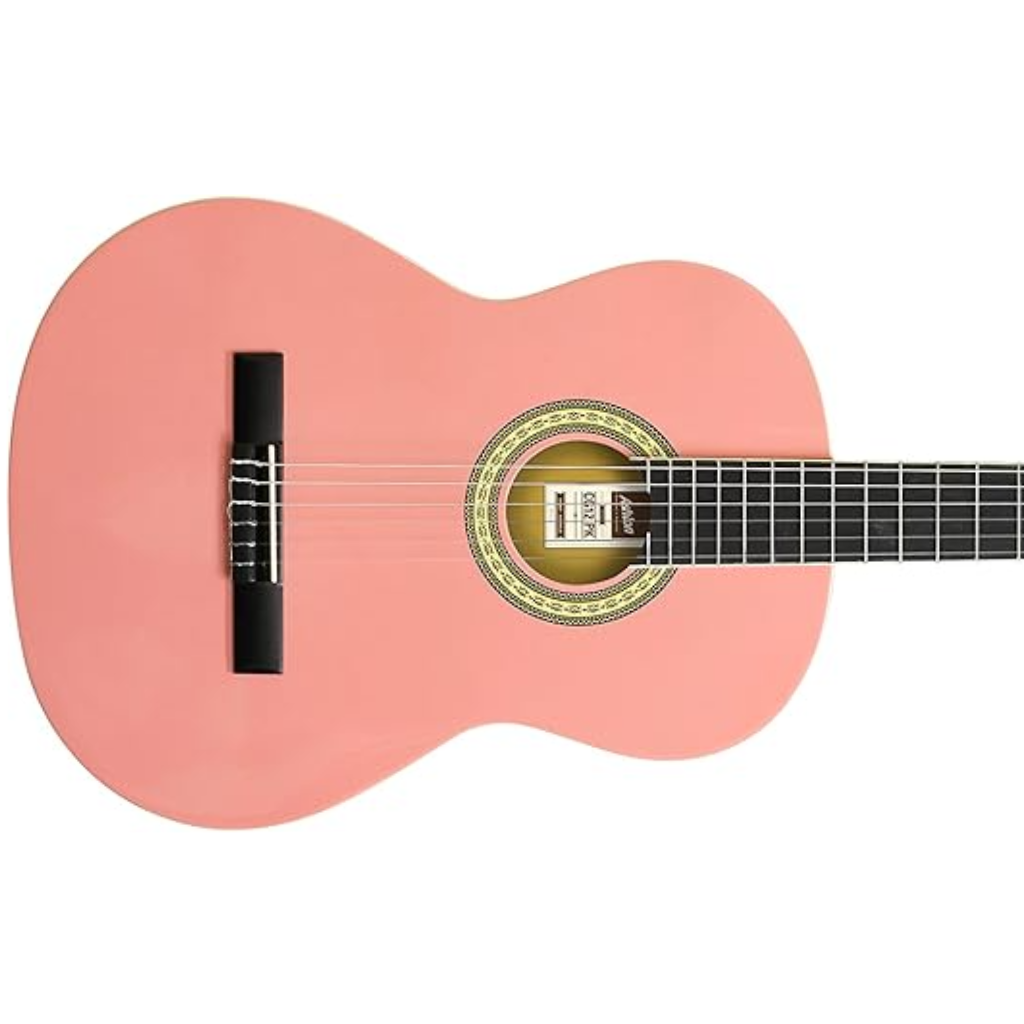 Ashton SPCG44 Starter Classical Guitar Pack in Pink