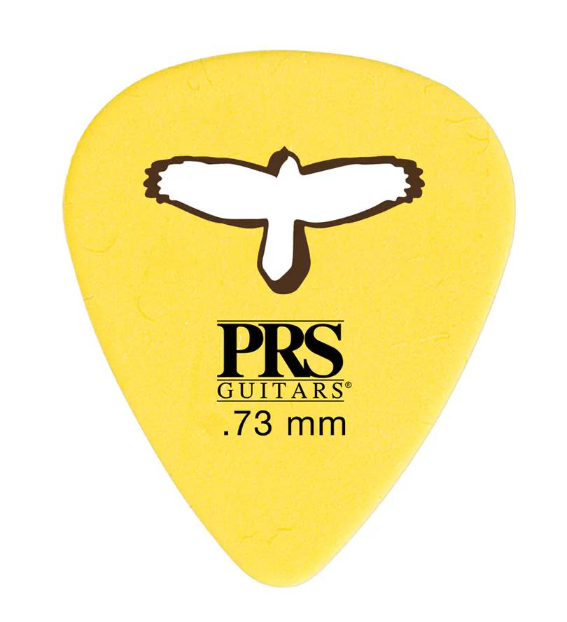 PRS Delrin Punch Picks 0.73mm 12 Pack in Yellow