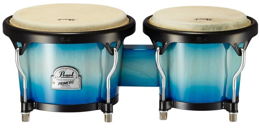 Pearl Percussion Primero Wood 6" and 7" Bongos in Island Shadow