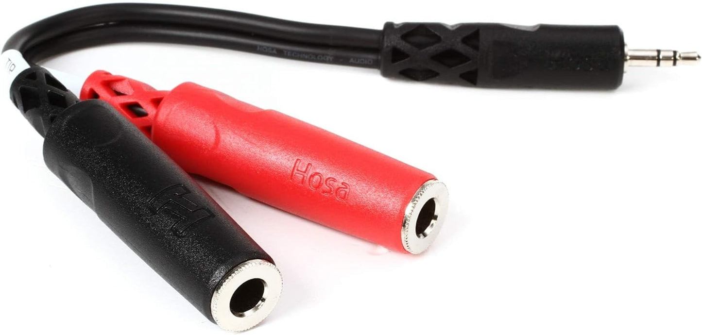 Hosa YMP137 3.5 mm TRS to Dual 1/4" TSF Stereo Breakout Cable