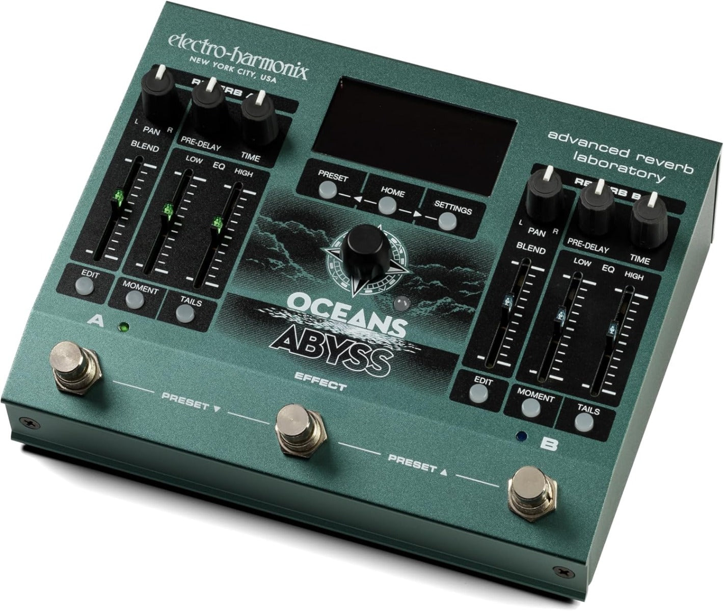 Electro Harmonix Oceans Abyss Advanced Reverb Laboratory Pedal