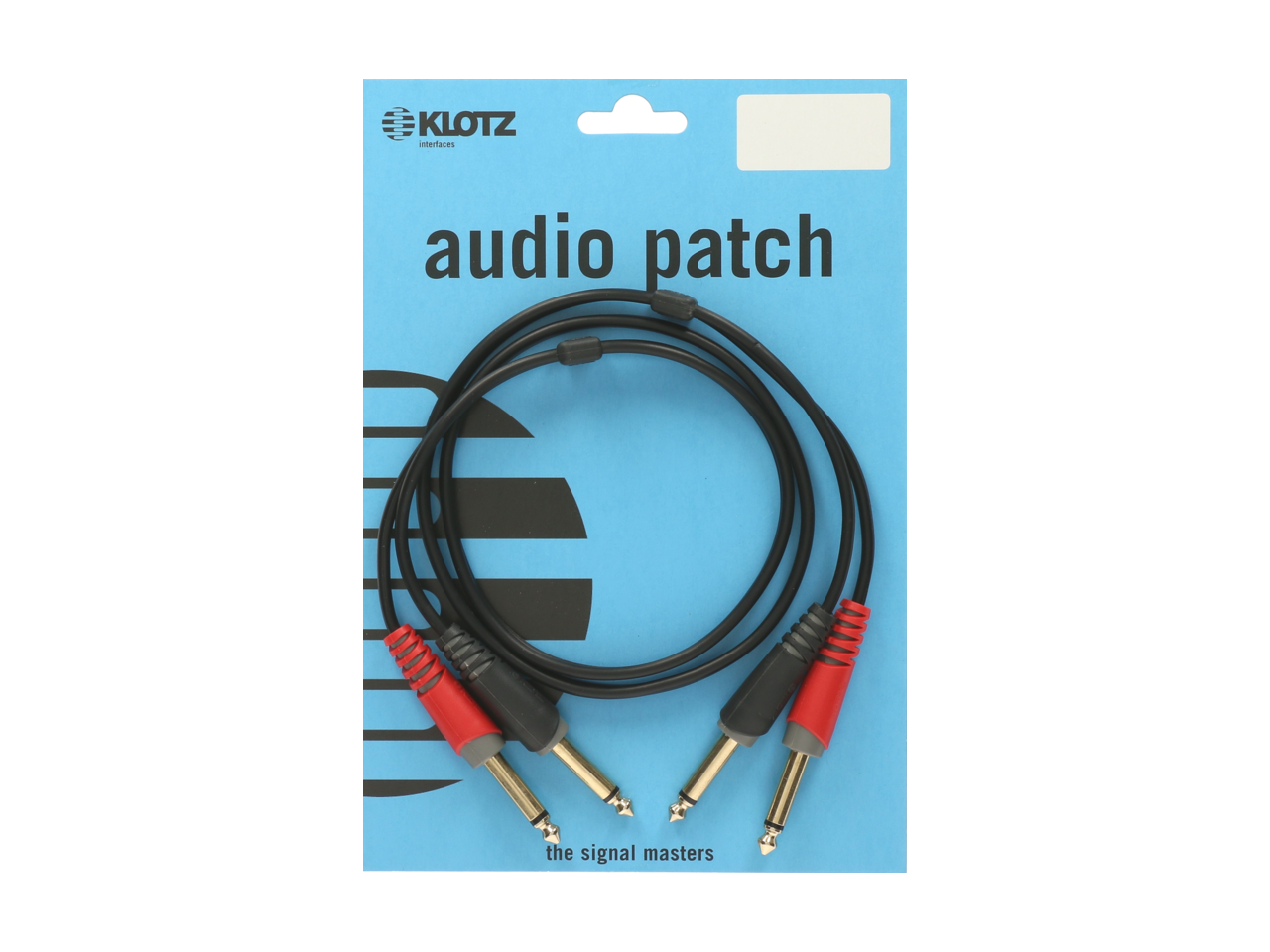 Klotz 2m Audio Patch Stereo Twin Cable
