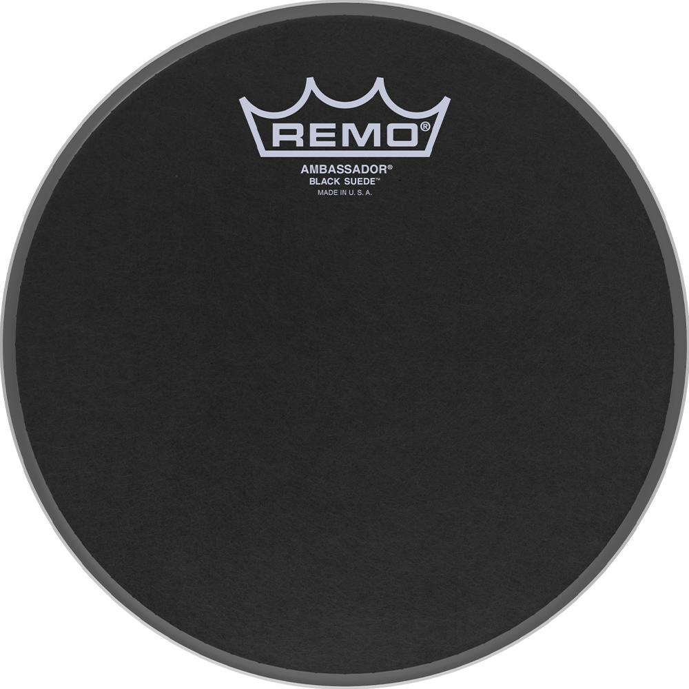 Remo Ambassador Black Suede Batter 8" Drumhead