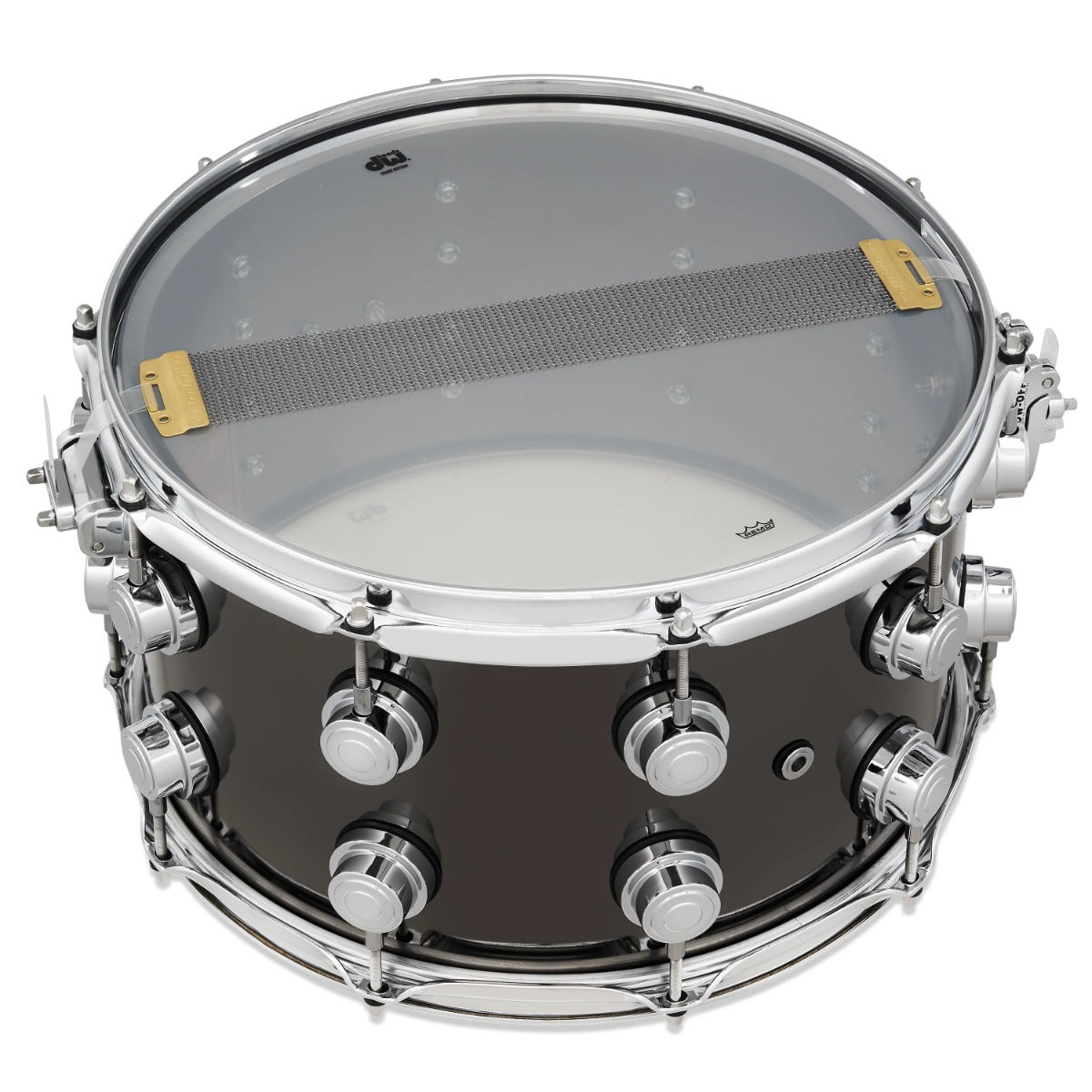 DW Collectors Series 8" x 14" Black Nickel Over Brass Snare Drum