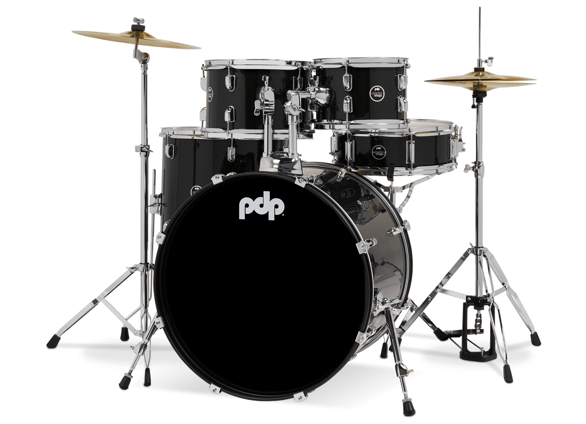 PDP Center Stage 22" 5 Piece Drum Kit in Black Onyx