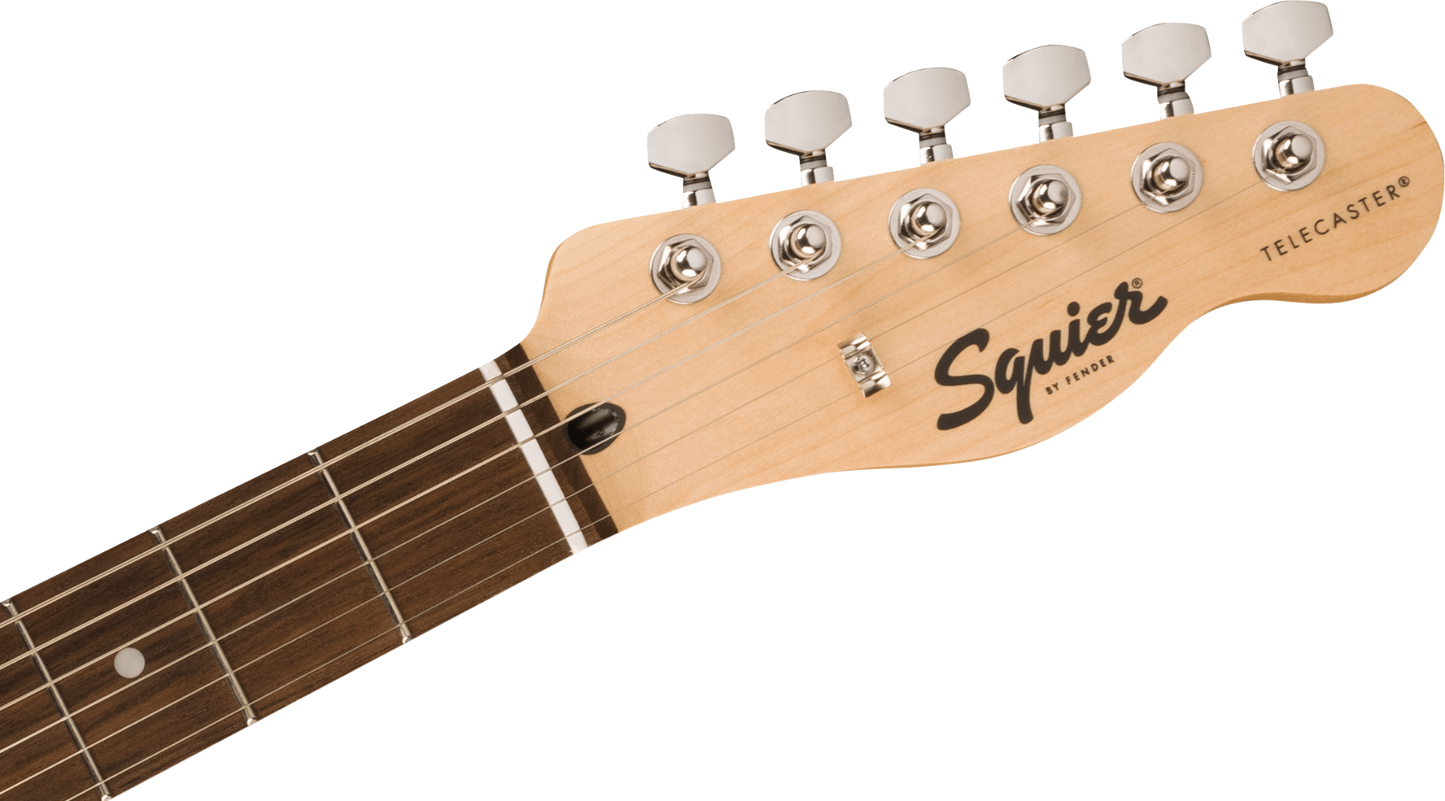 Squier FSR Squier Sonic Telecaster, Laurel Fingerboard, White Pickguard in Surf Green