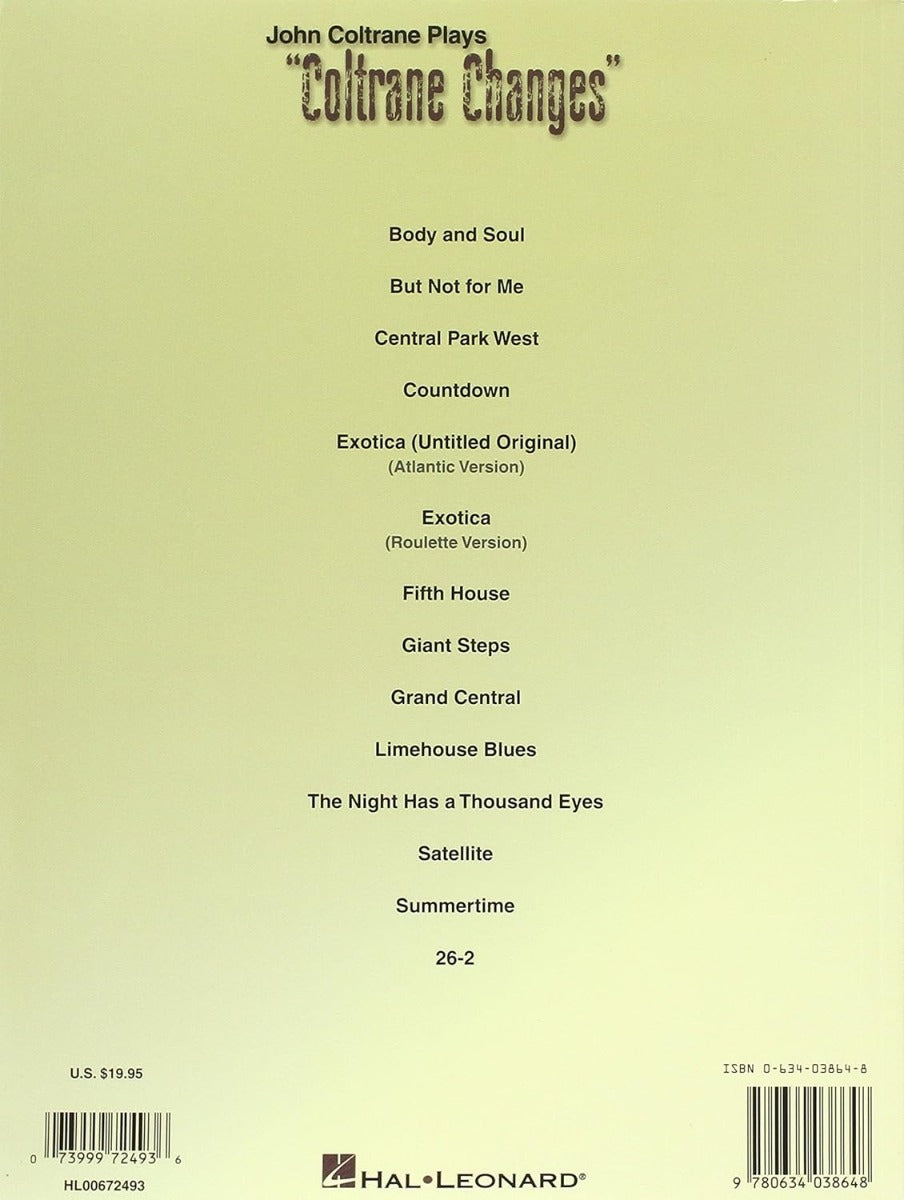 Coltrane Changes Artist Trans