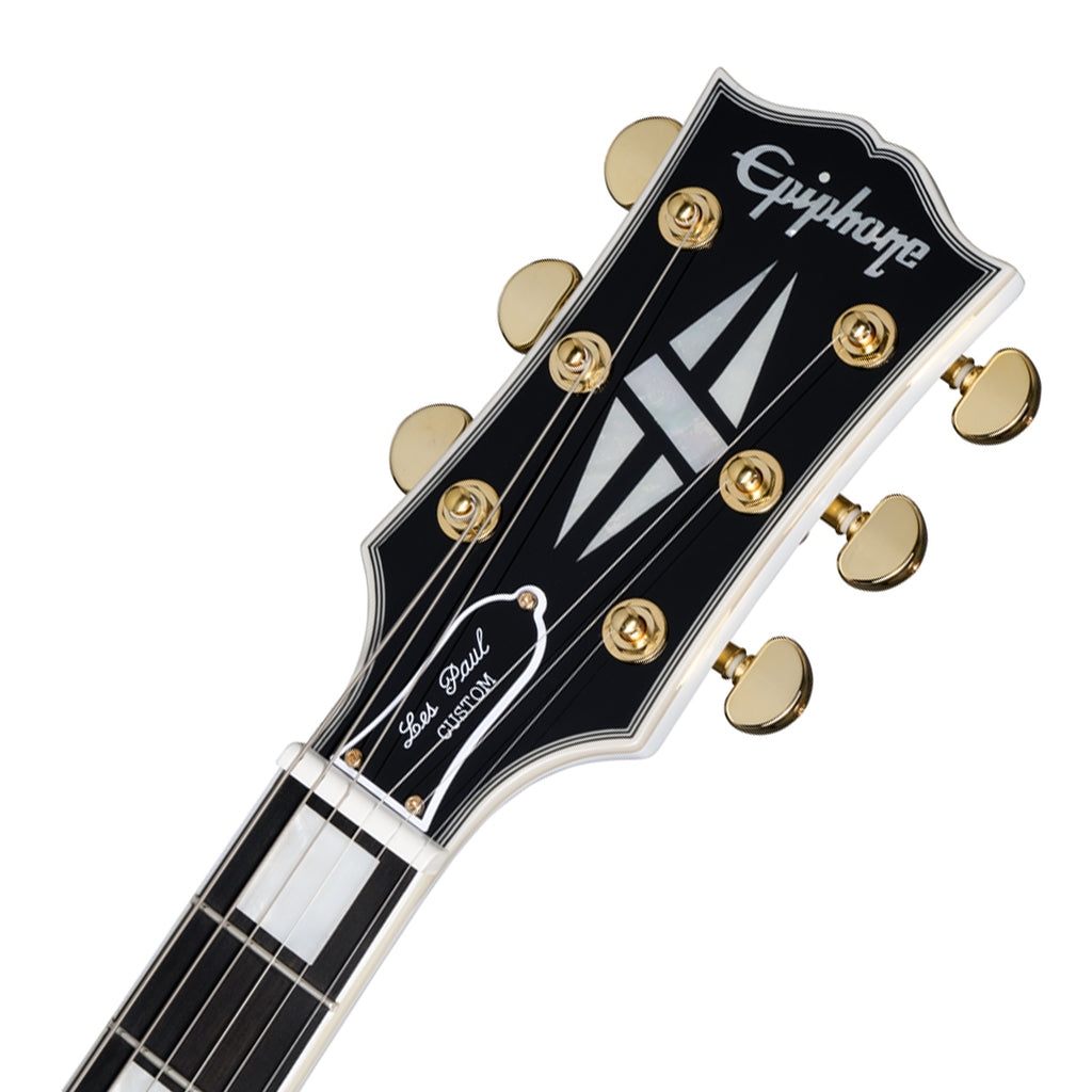 Epiphone "Inspired by Gibson Custom" Les Paul Custom w/Case in Alpine White