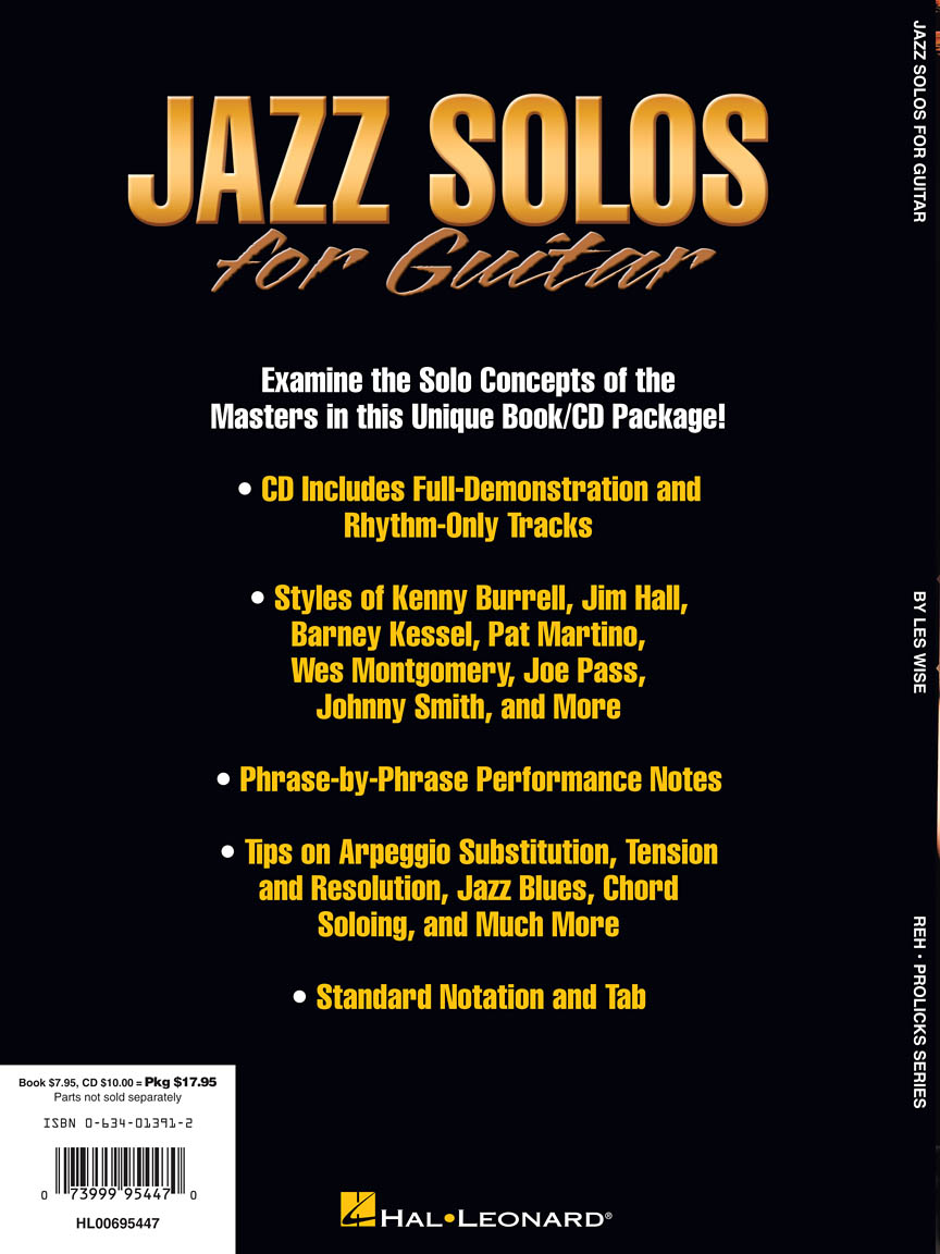 Jazz Solos for Guitar Book and CD