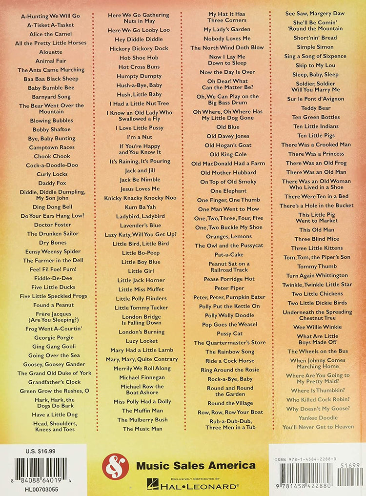 The Big Book Of Nursery Rhymes & Children's Song Easy Guitar Notes And Tab