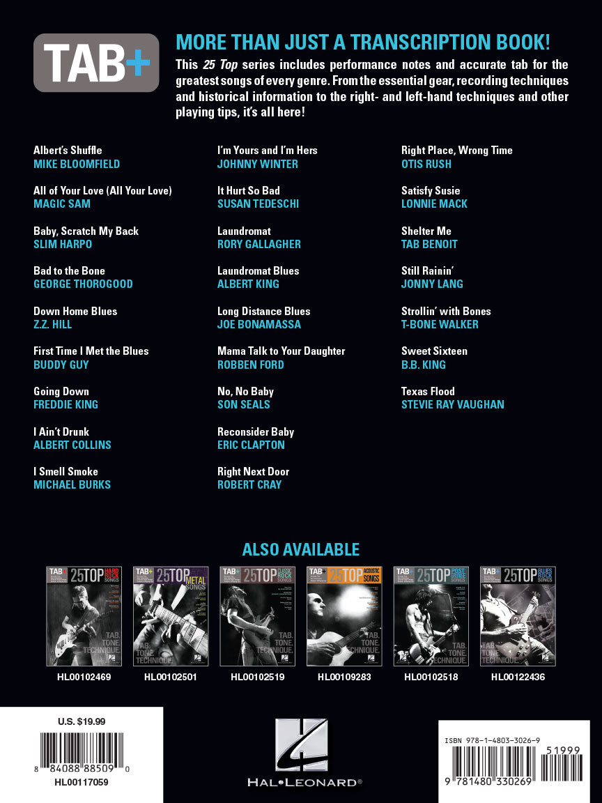 25 Top Blues Songs Tab Tone Technique Tab+