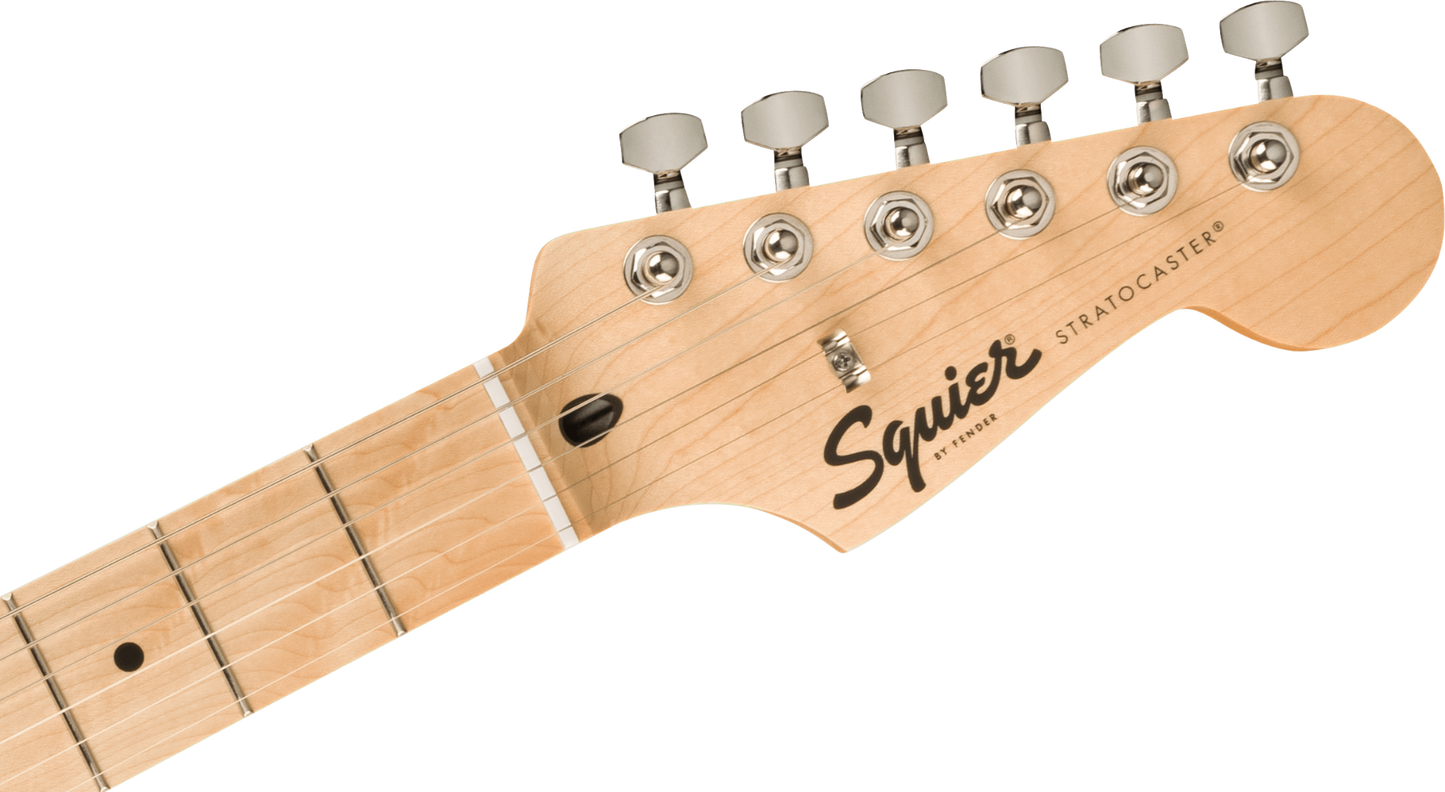 Squier FSR Squier Sonic Stratocaster HSS, Maple Fingerboard, White Pickguard in 2-Color Sunburst