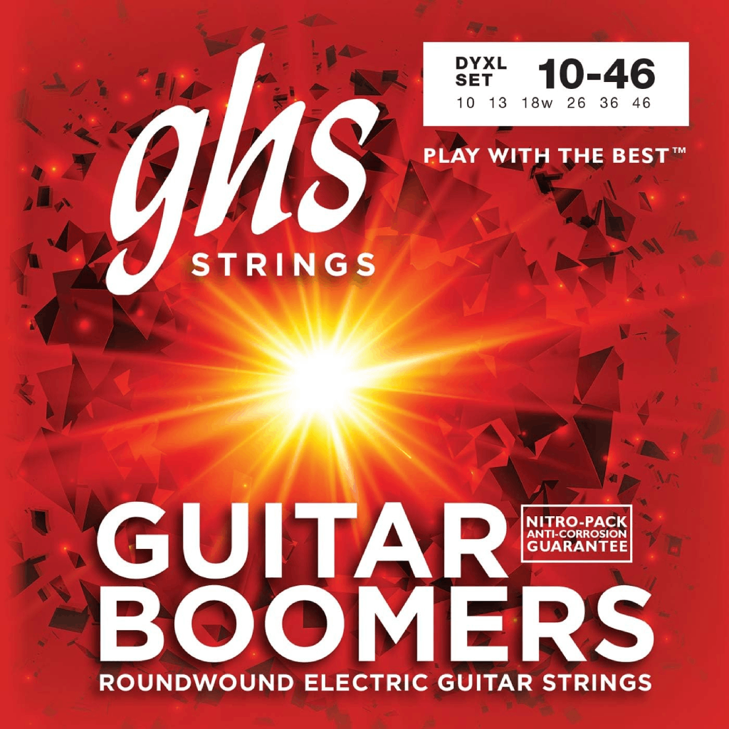 GHS DYXL Boomers Extra Light Wound 3rd Electric Guitar Strings 10-46 Gauge
